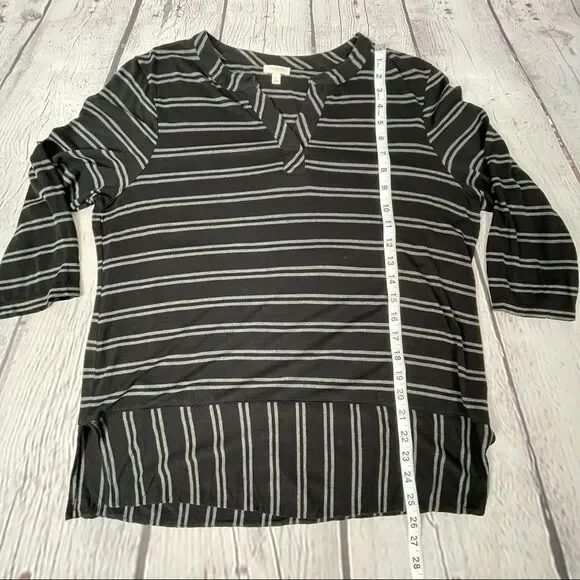 TALBOTS long sleeve classy versatile tunic top with stripes - size XL - Picture 6 of 11